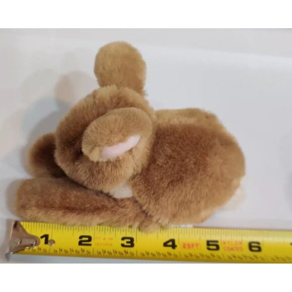 Gibson Greetings Vtg Plush Finger Puppet Cute Brown Bunny 5.5x4x4” Stuffed Toy - Picture 13 of 13